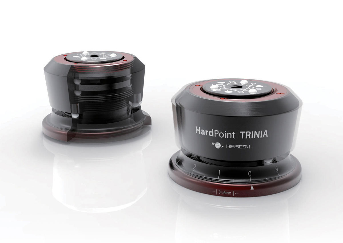 Hardpoint TRINIA (60 mm) 
(Red/Black) Set of 4
