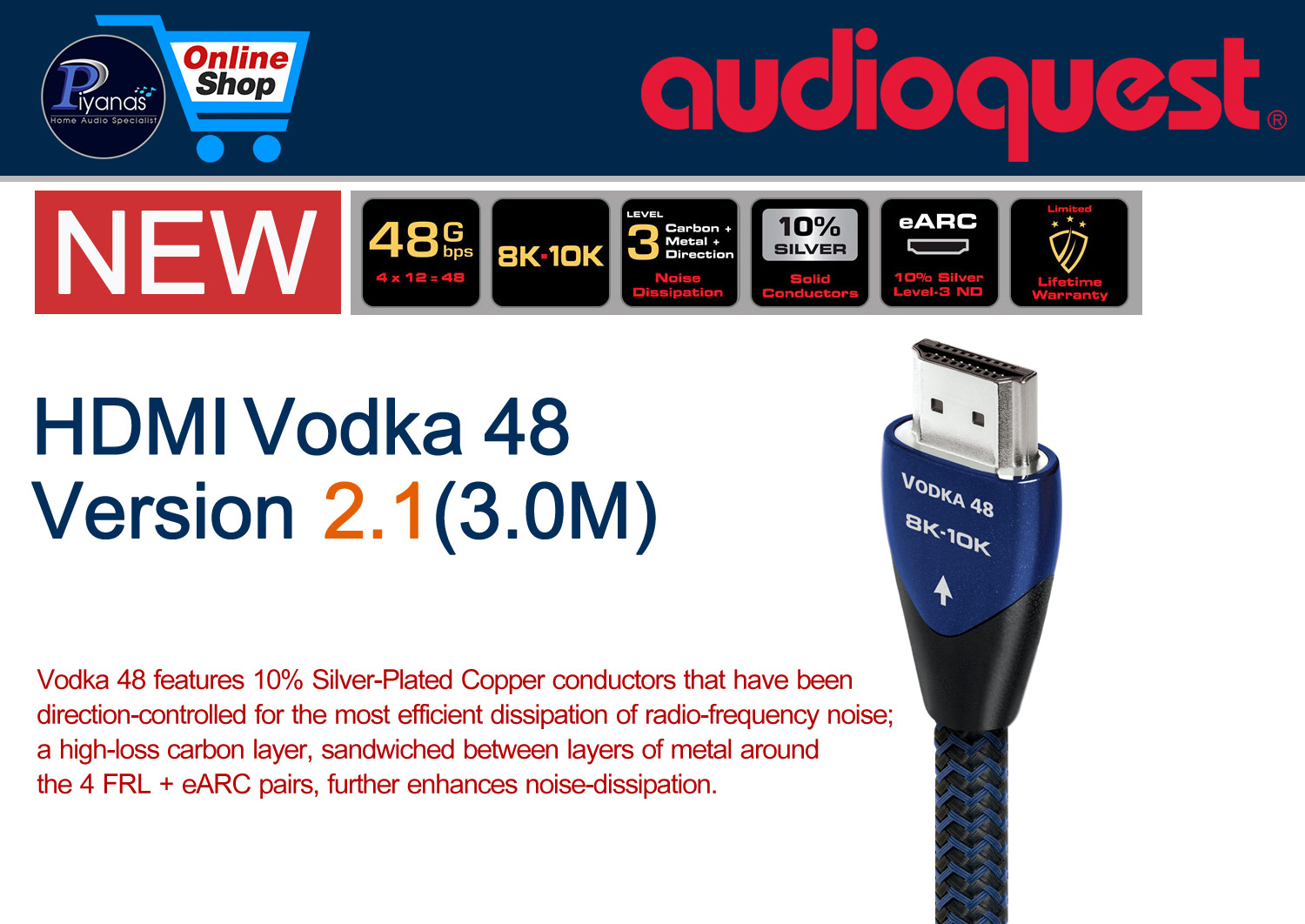 HDMI-Vodka 48 Version 2.1 (3.0M)