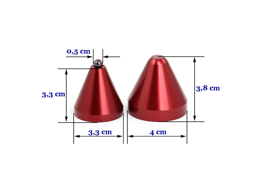 Cold Ray 3 Ceramic Red
Set of 3